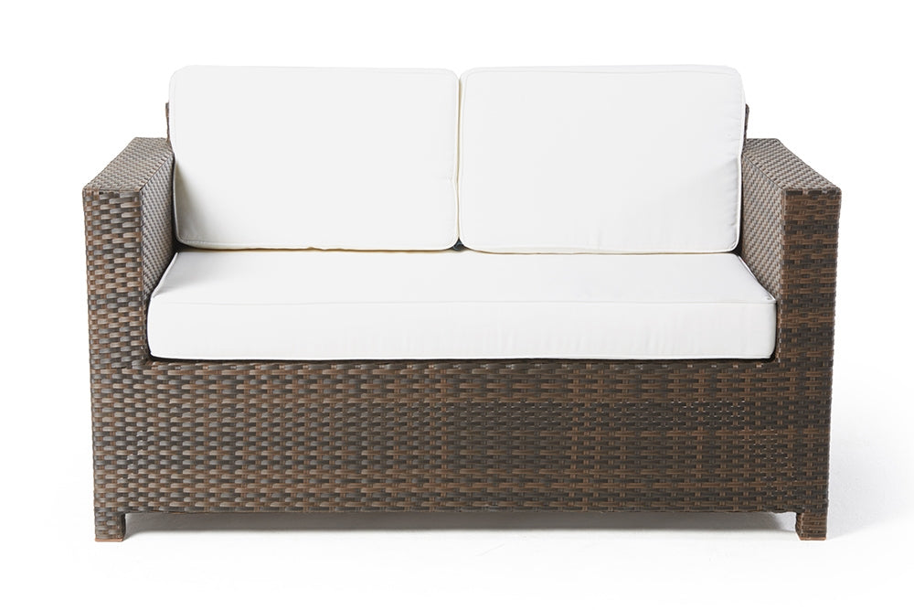 2-Sitzer Rattanmoebel Sofa braun Lagos