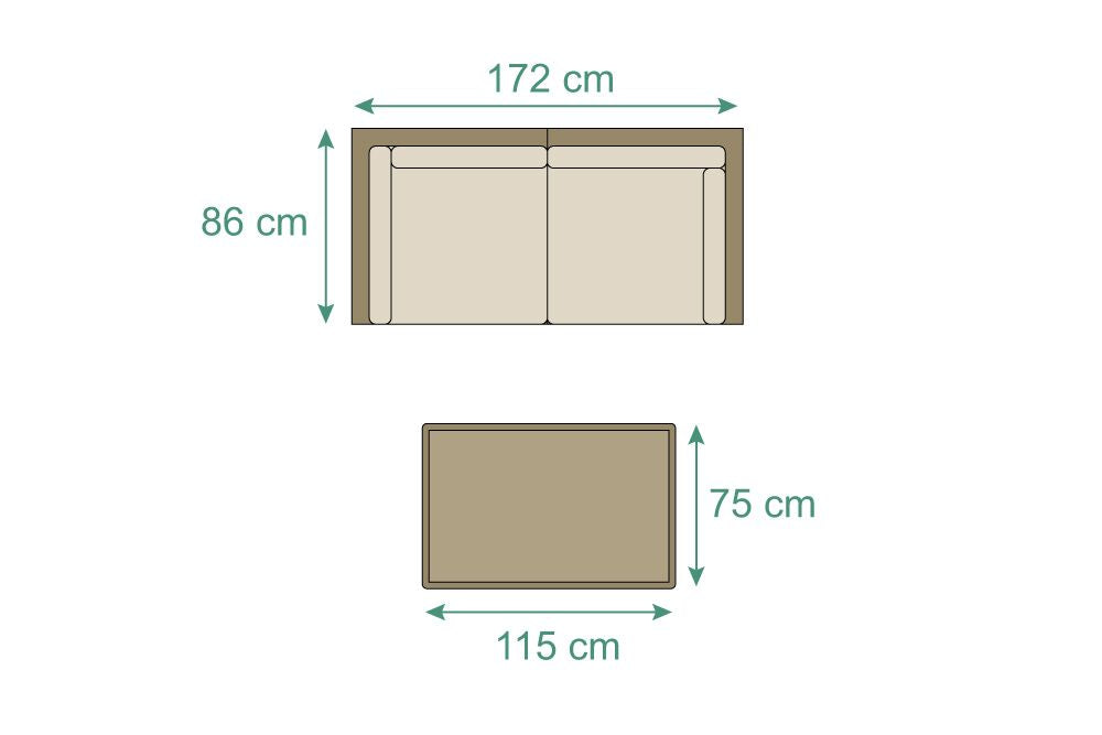 Abby Garten Lounge runder Rattan Tisch für Outdoor mit natürlichen Farben