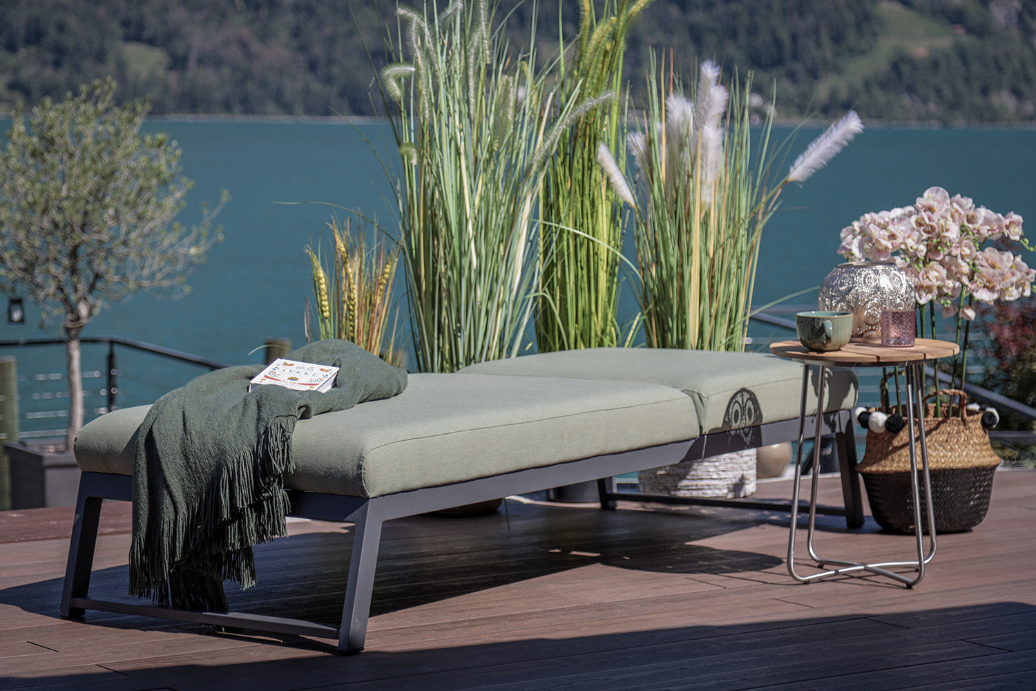 Ellbrella Outdoor Liegestuhl forestgreen