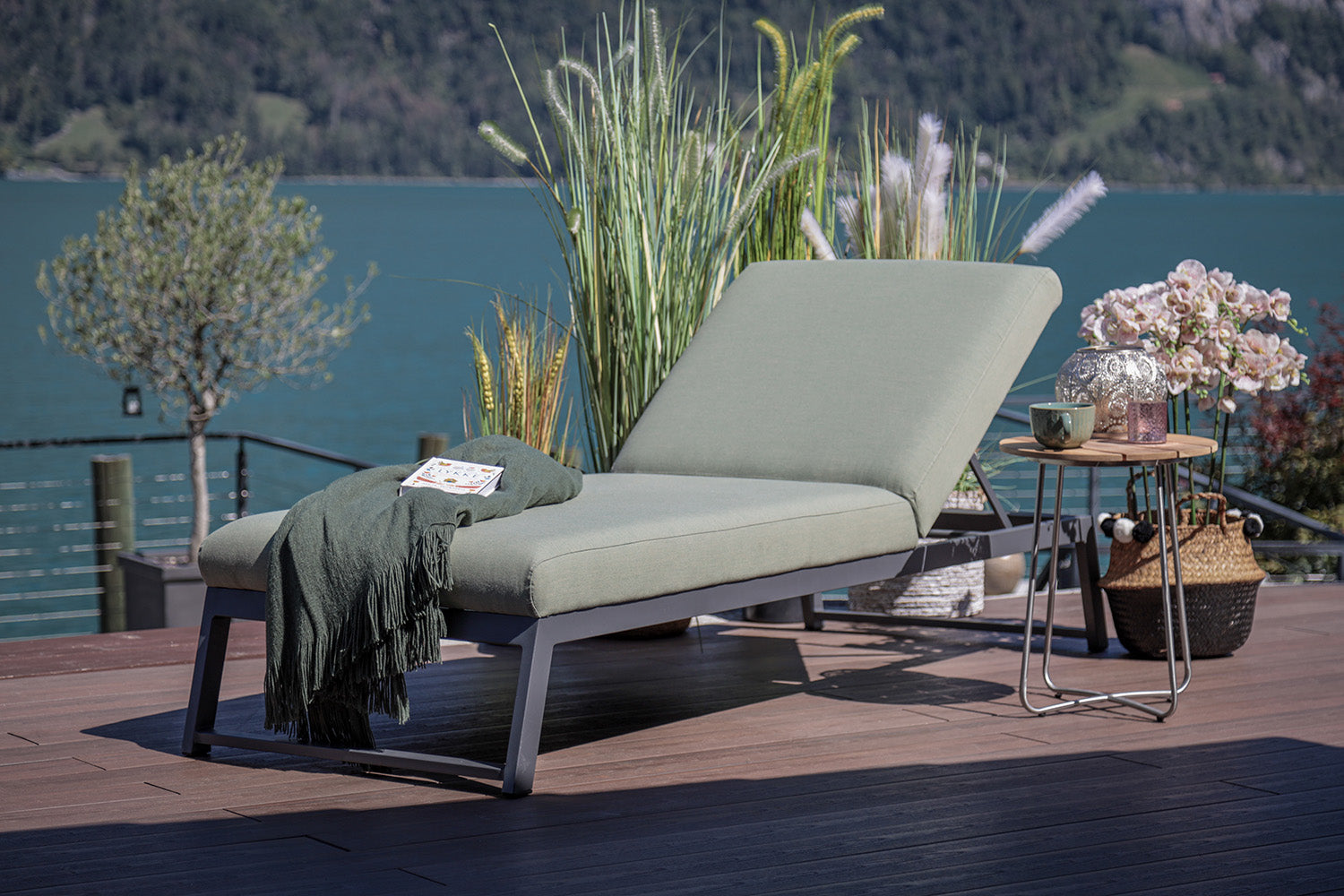 Ellbrella Outdoor Liegestuhl forestgreen