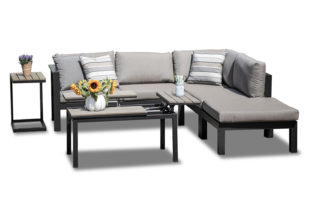 Melinda aluminum garden lounge white