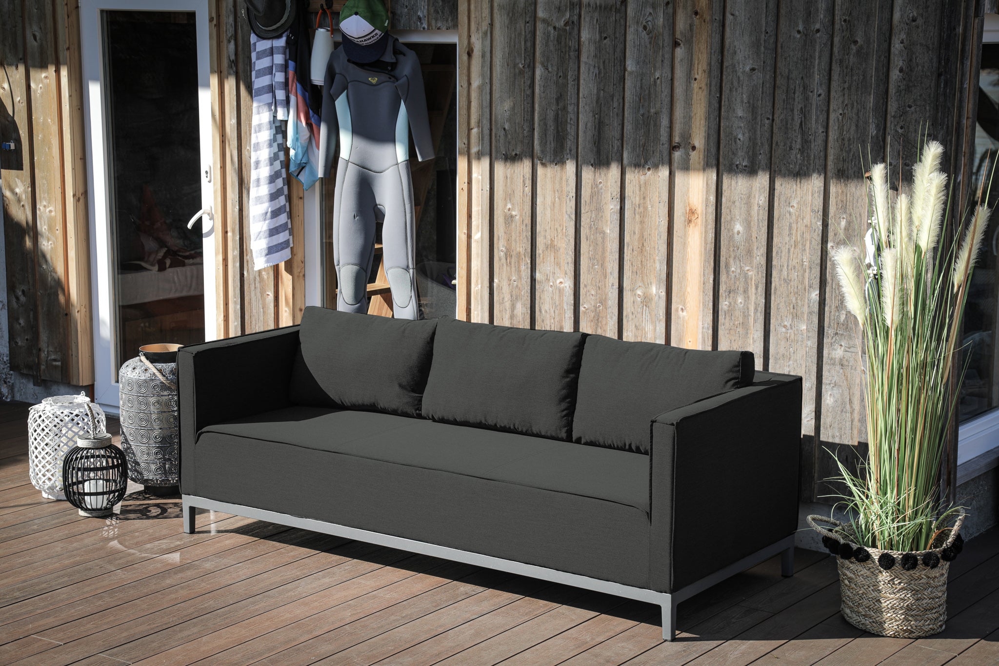 Alvara Gartenlounge Set anthrazit