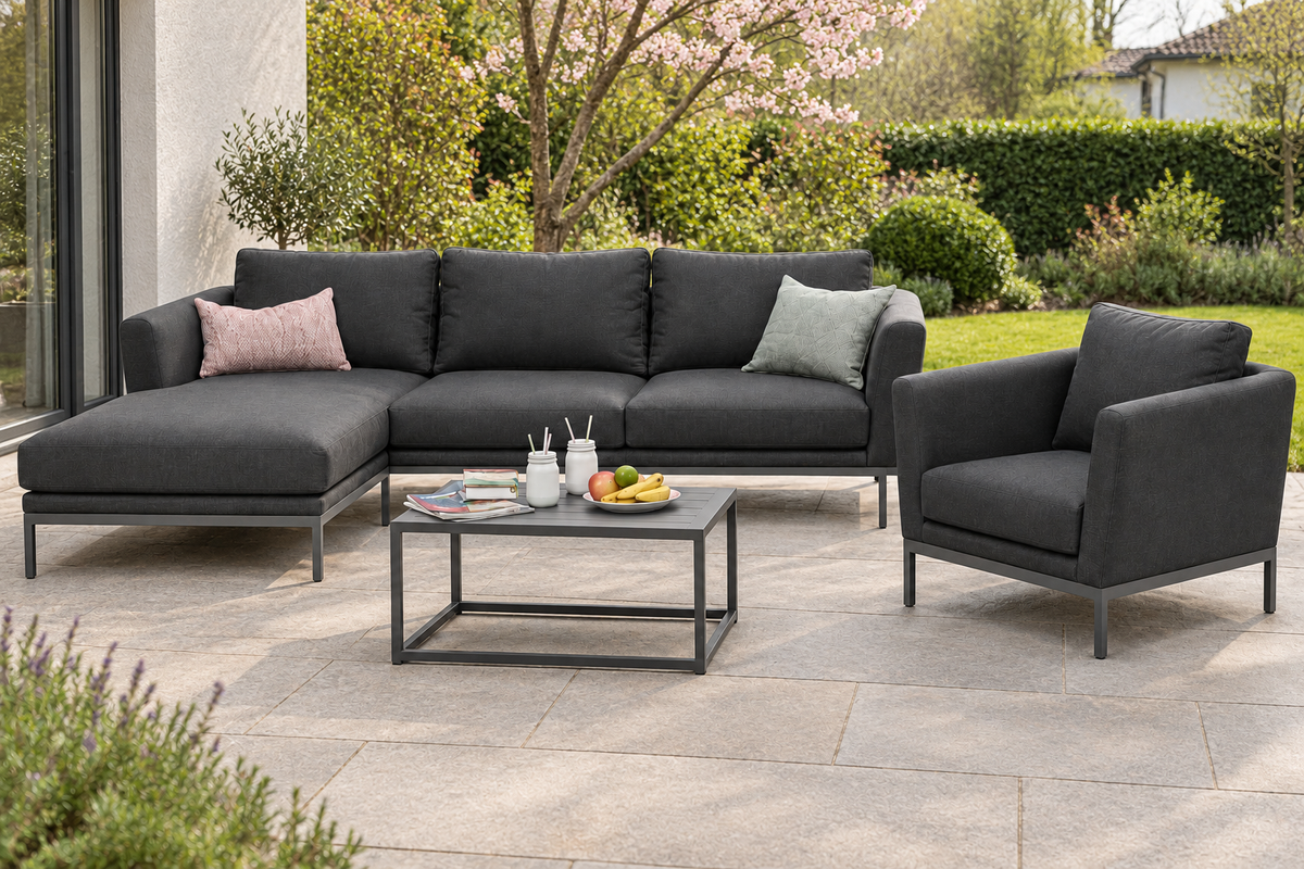 Gartenlounge auf der Terrasse