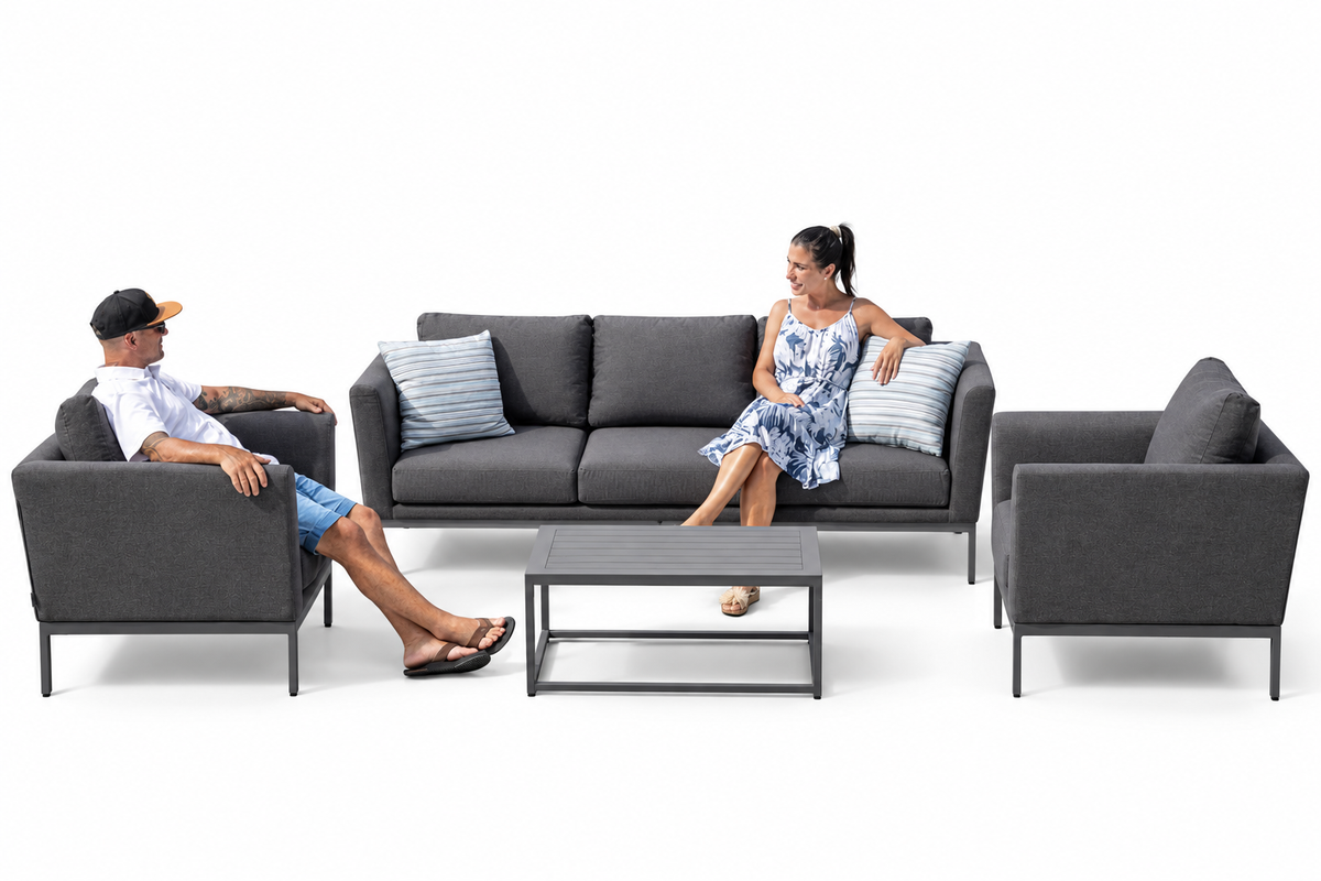 Garden lounge Ellbrella left anthracite