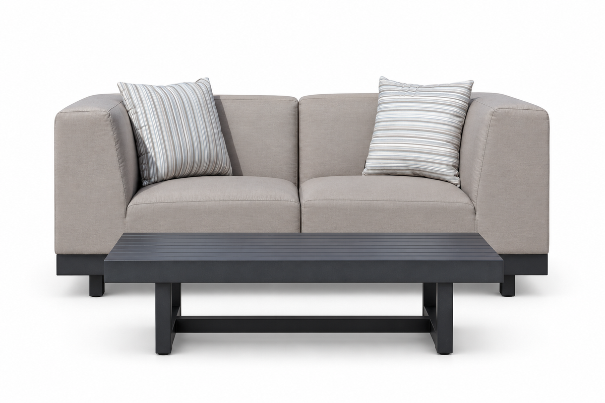 Gartensofa-für-2-sandbraun