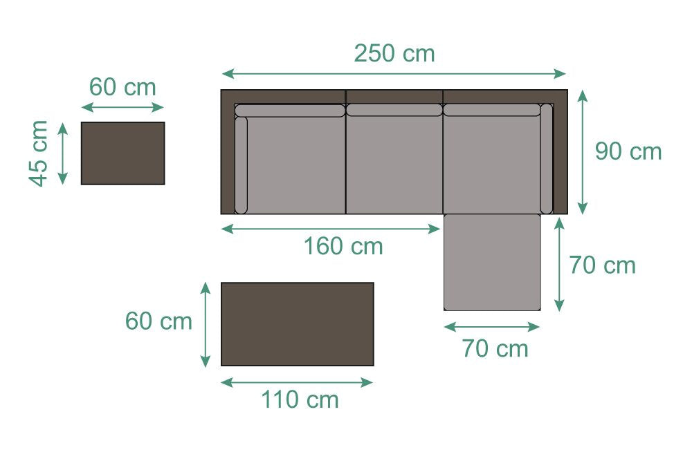 Möbel Masse Maui Rattan 3er Sofa