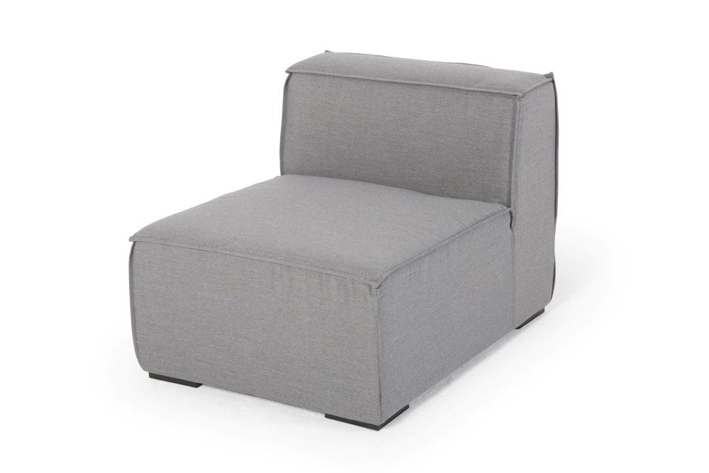 Outdoor fabric lounge Elvira sand brown
