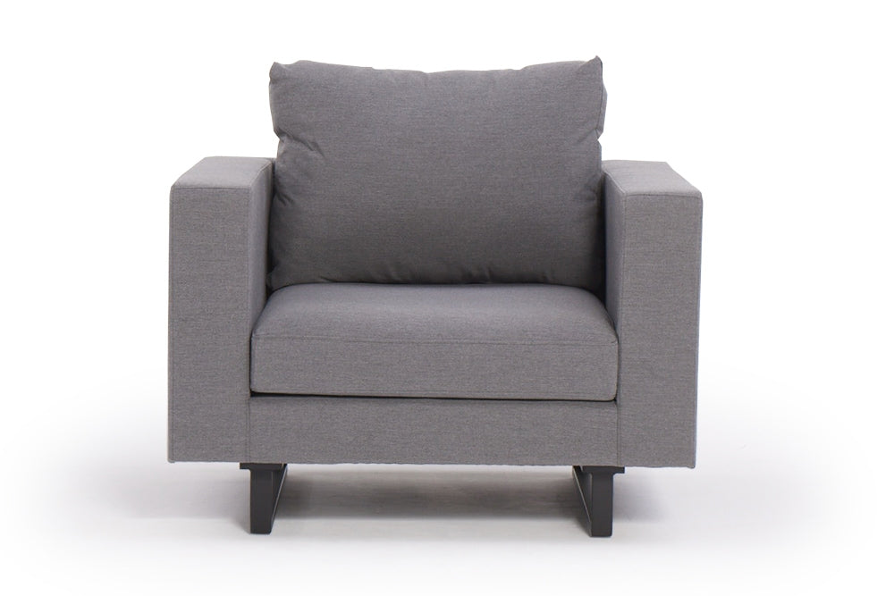 moebel outdoor-lounge temple sessel grau allwetterfest