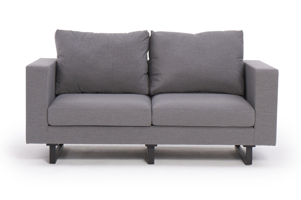 Seven 2-Sitzer Sofa Allwetter grau
