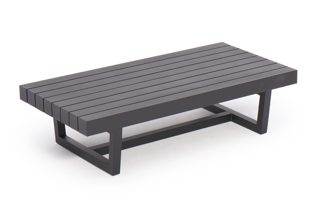 Garten Lounge Miranda Tisch aus wetterfestem Outdoor Stoff in grau