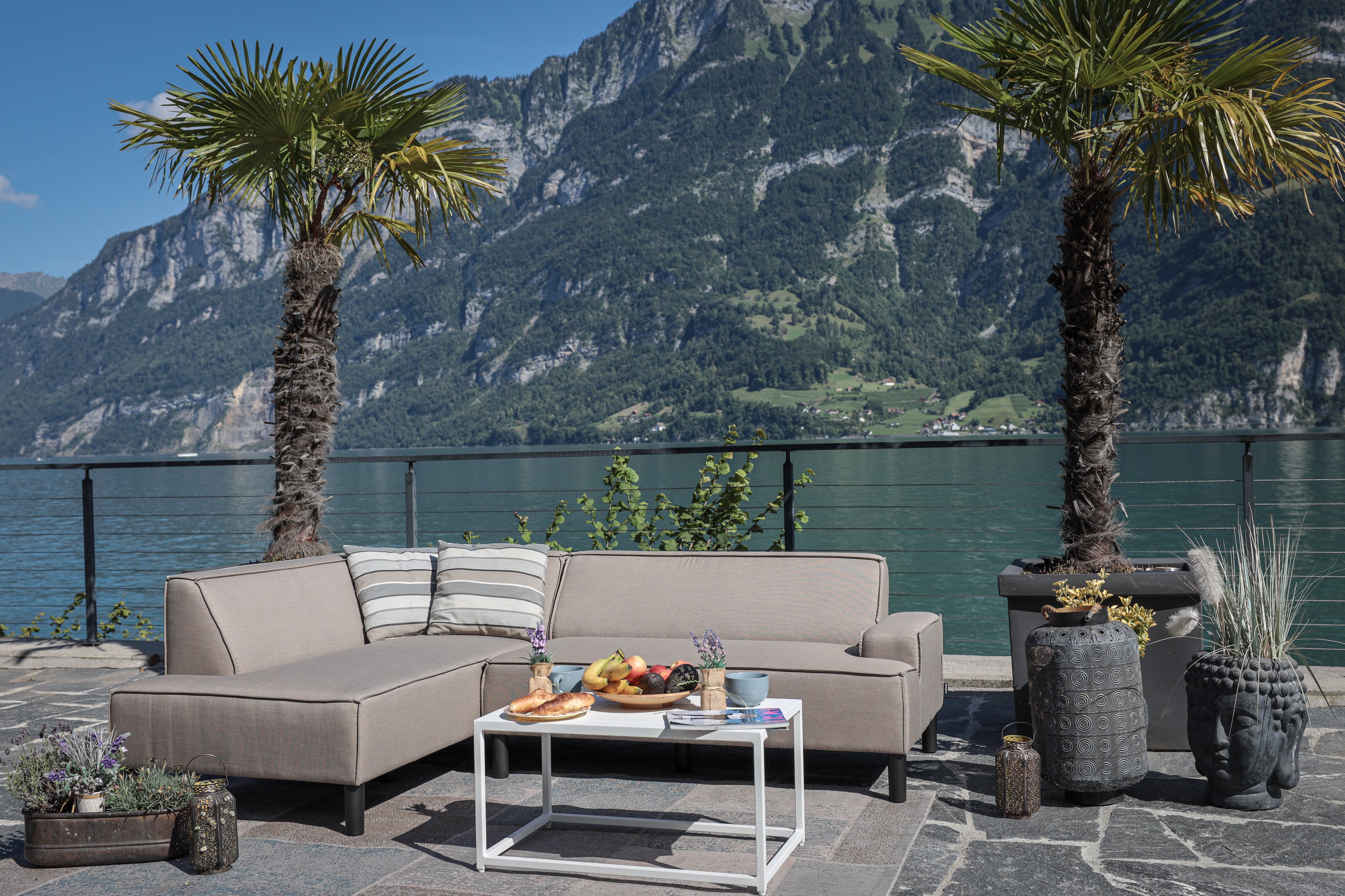 Leano Gartenlounge wetterfest sandbraun