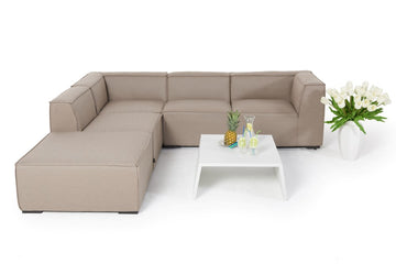 Outdoor Stofflounge Rosalie sandbraun