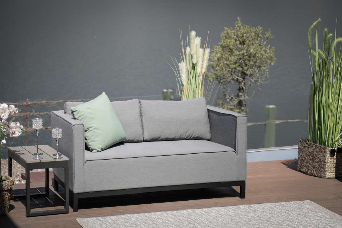 Mambo Gartenlounge Set grau wetterfest