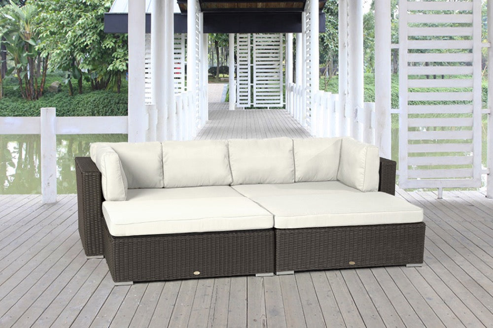Beige ÜBERZUGSET für Kingsland Gartenmöbel Lounge im Outdoor-Stil