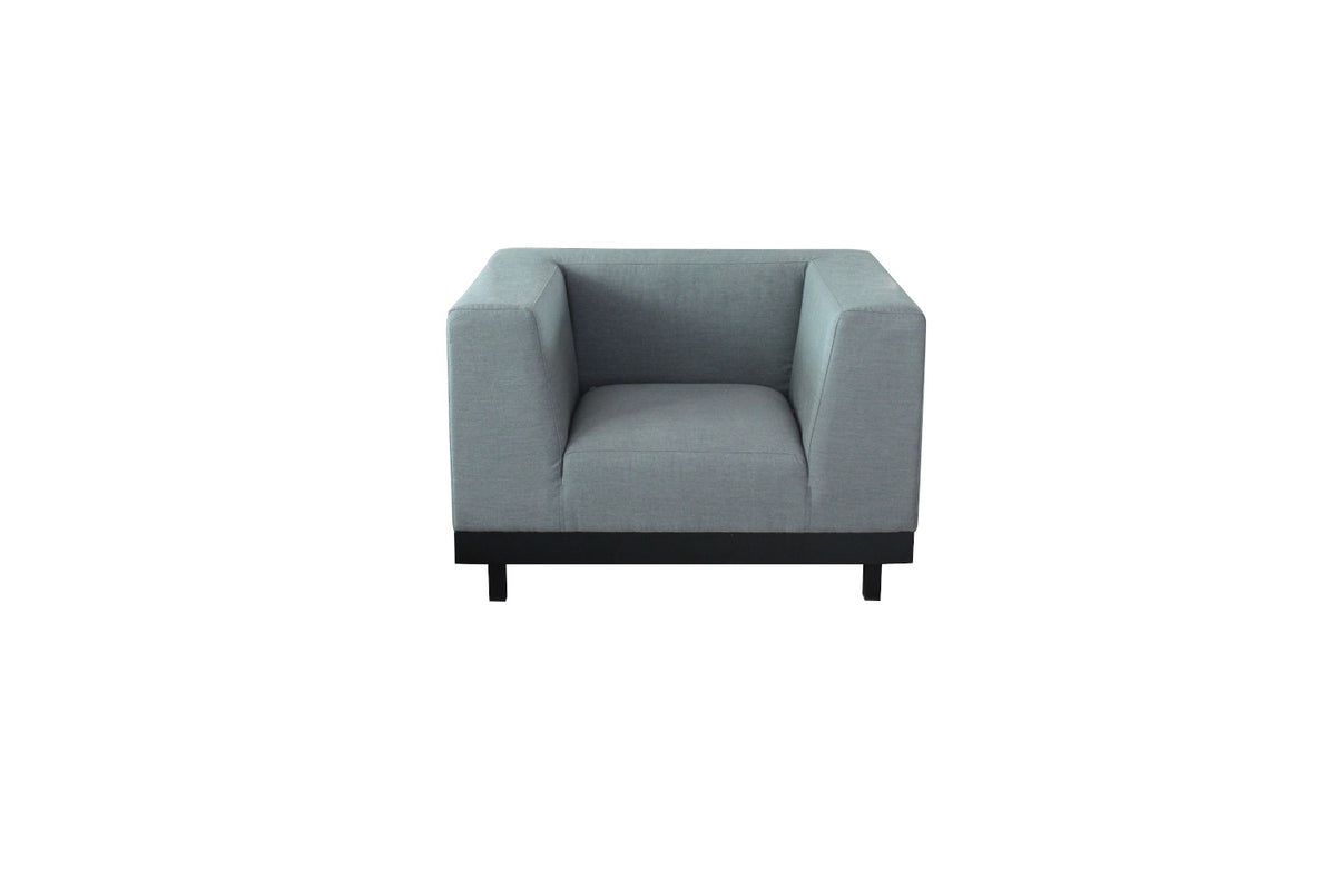 Executive chair Sunbrella fabric gray