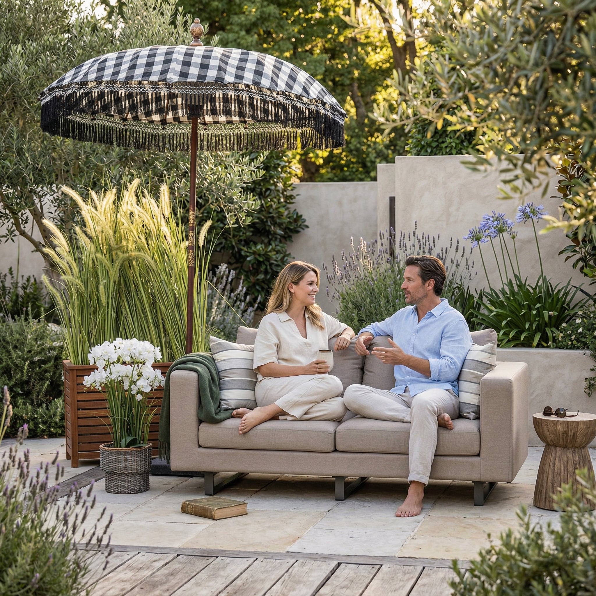 Seven 2-Sitzer Sofa Allwetter Sandbraun