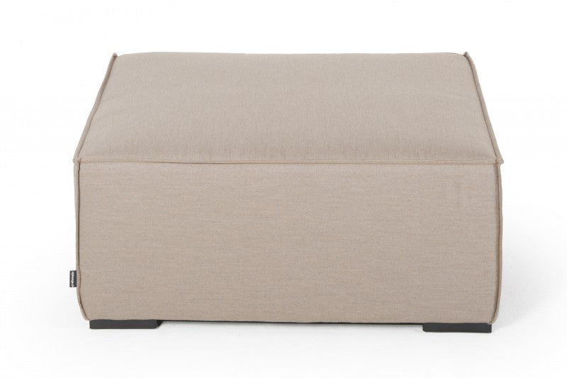 stofflounge fusshocker gross sandbraun