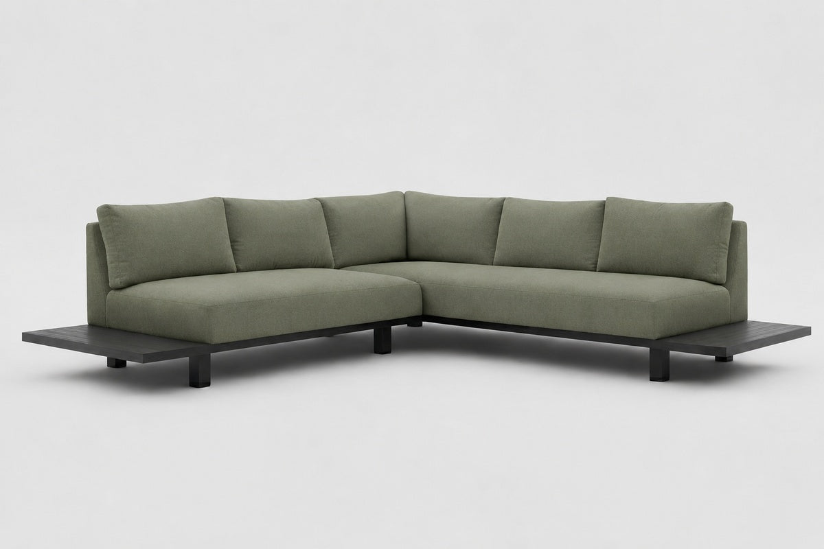 Larry Outdoor Lounge Sunbrella olive