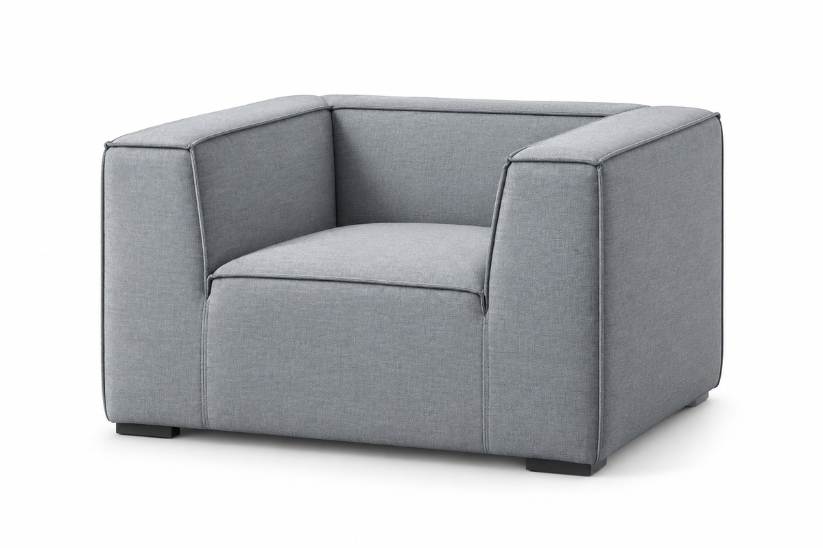 Outdoor fabric lounge Clara gray