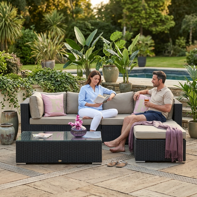 ÜBERZUGSET sandbraun für Kingsland Gartenmöbel Lounge im Outdoor-Bereich