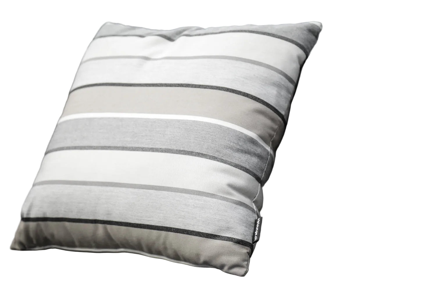 Sunbrella Kissen grey stripes
