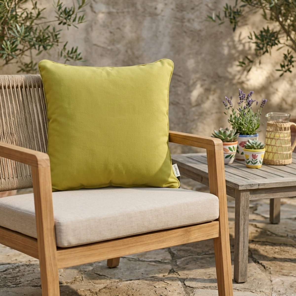 Zierkissen lime für Gartenstuhl, Outdoor Lounge und Terrasse bei gartenmoebel.ch