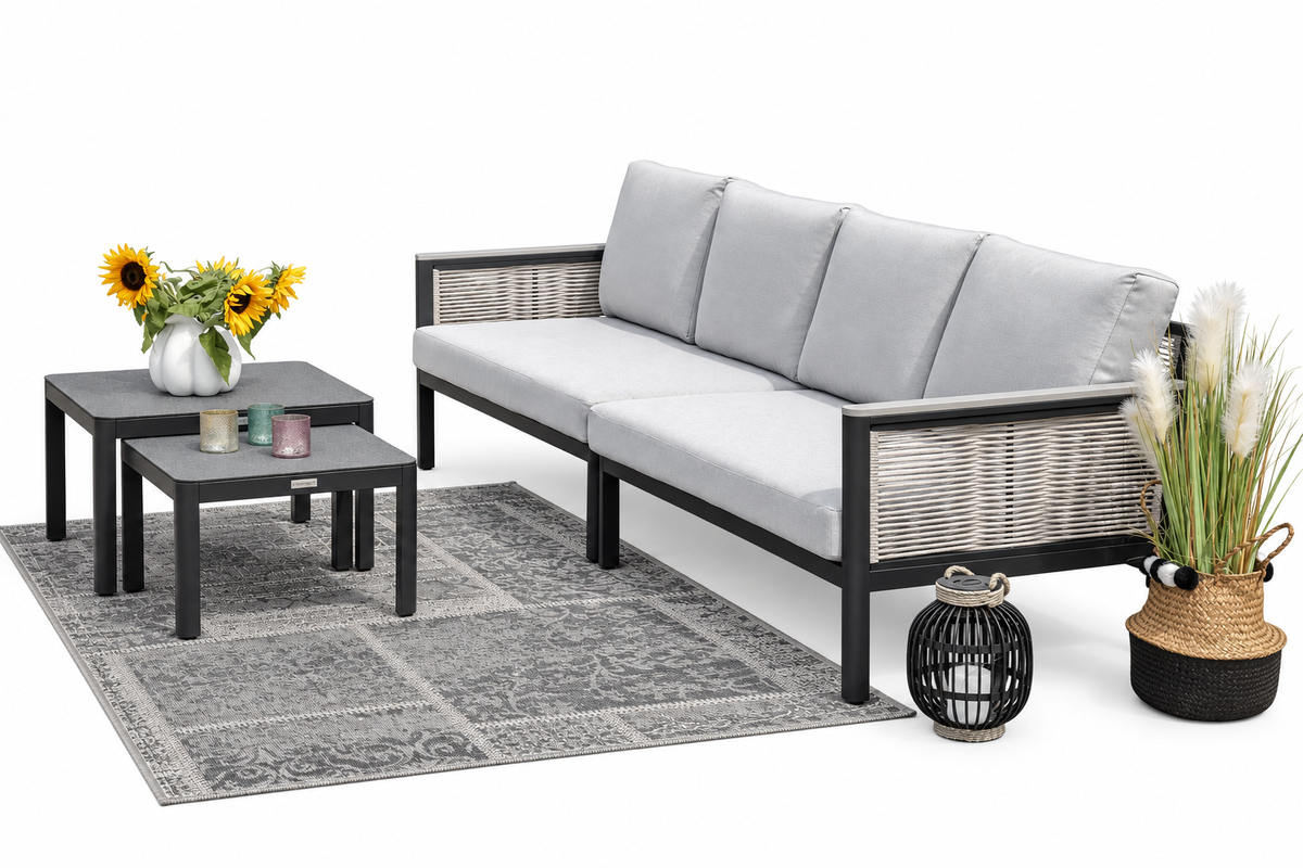 Laos Gartenmöbel Lounge stone grey