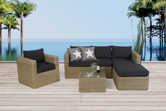 Gartenmöbel Bombay Rattan Lounge natural