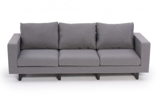 dylan garten stoff sunbrella lounge grau 3er sofa