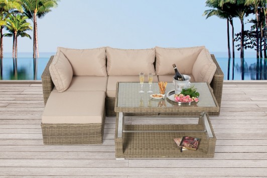 Estelle Gartenlounge Natural Round 