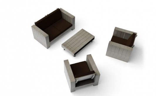 Gartenmöbel Holz  Lounge Sylt