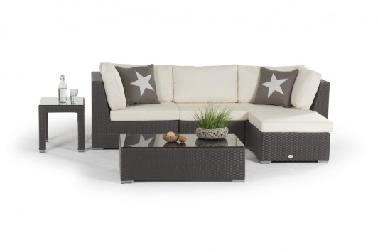 Mirabelle Lounge Gartenmöbel Rattan braun