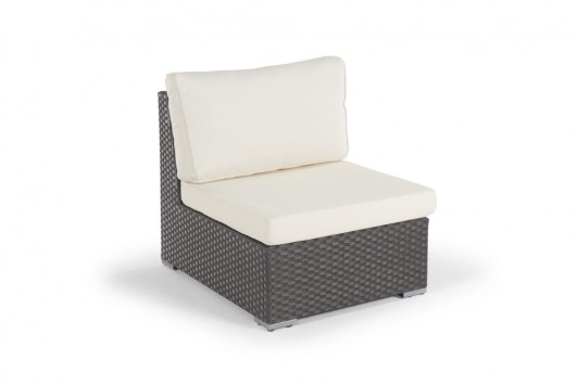 Mirabelle Rattan Lounge Mittelelement braun