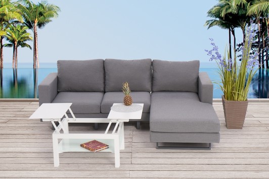 outdoor gartenlounge seven sofa grau