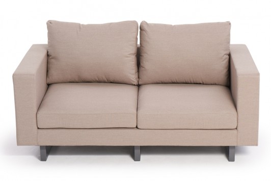 outdoor-lounge shanti sandbraun 2er sofa