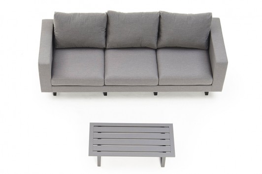 outdoor sofa 3er surya grau sunbrella polster