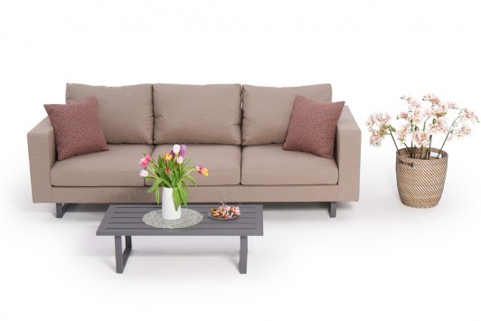 outdoor sofa 3er surya sunbrella outdoorstoff sandbraun