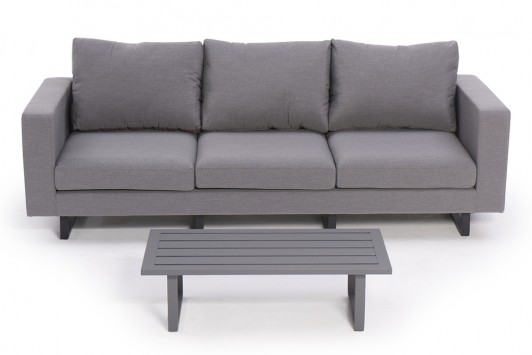 outdoor sofa 3 sitzer surya sunbrella stoff grau