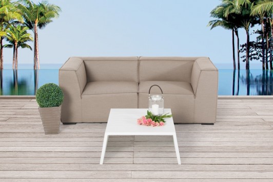 Loungegruppe Outdoor Clara Lounge sandbraun