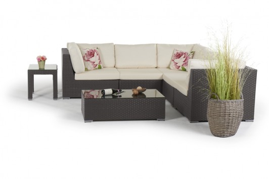 Wioming Rattan Lounge braun