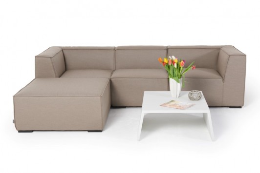 Gartenmöbel Roxy grosses Loungesofa sandbraun