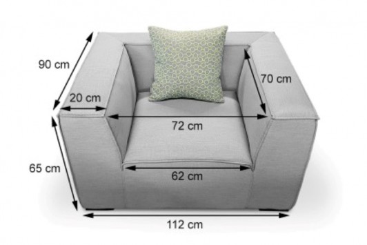 stofflounge sunbrella fabric chefsessel masse grau