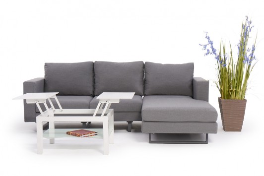 tisch mit funktion gartenlounge seven grau