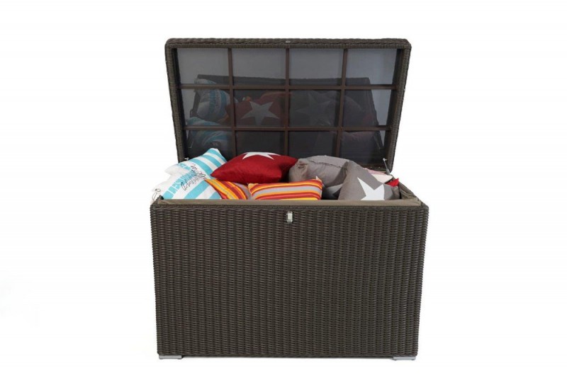 Rattan Möbel Garten Pillowbox Kissenbox Kissentruhe Nottingham