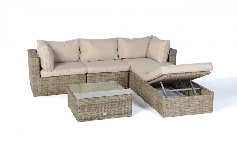 Rattan Lounge Sofas - Ibiza Rattan Lounge Natural Round