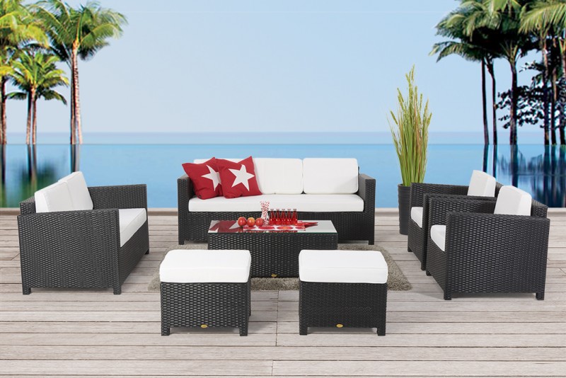 Rattan Gartenmöbel Rattan Lounge Lilly's Deluxe Rattanmöbel