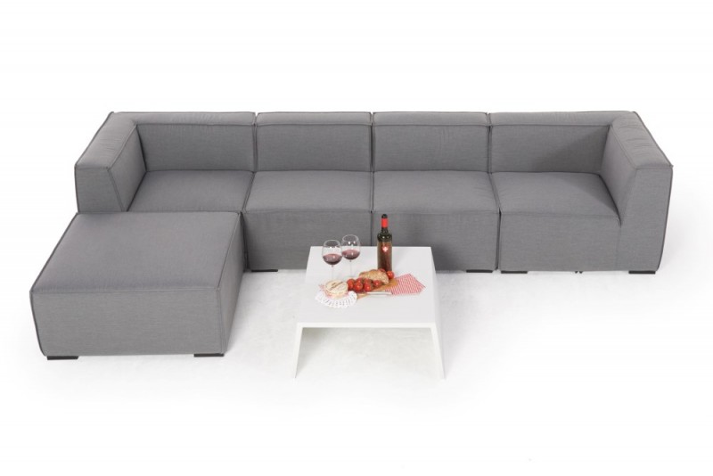 Outdoor Lounge - Allwetter Lounge - Loungemöbel für draussen - Mia - grau