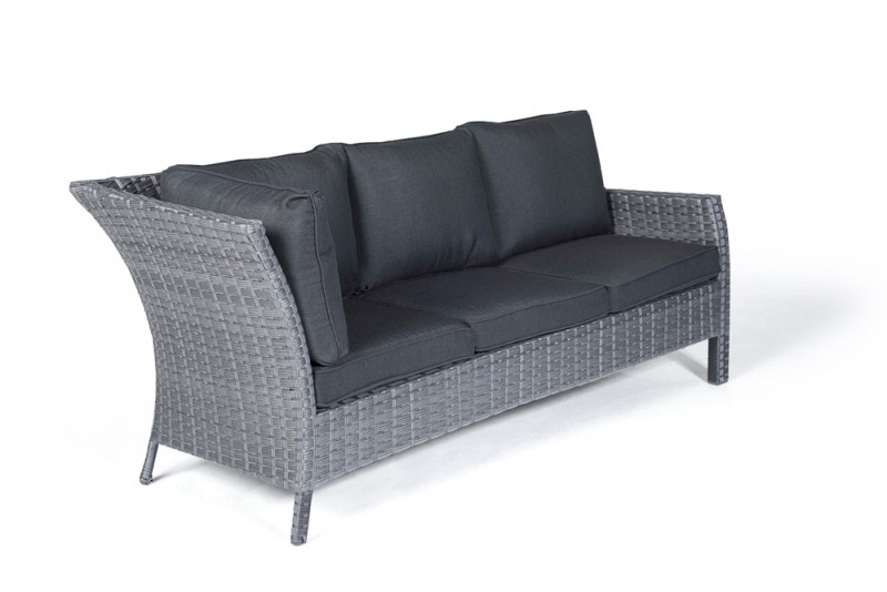 Rattan Lounge Schwarz Grau sdatec.com