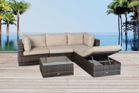 Ibiza Rattan Lounge Gartenmöbel braun