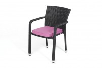 Polsterbezug lila für Rattan Gartenstuhl Toronto
